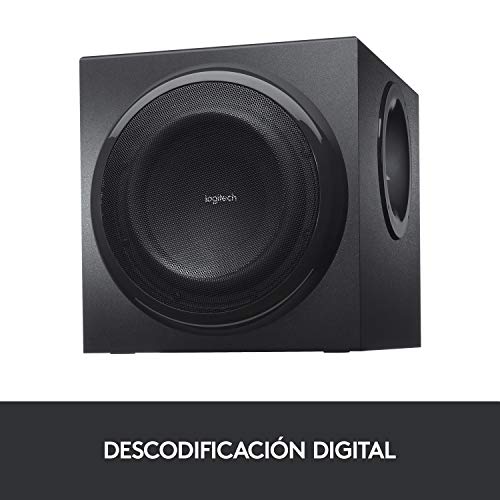 Logitech Z906 5.1 Sistema de Altavoces Sonido Envolvente THX, Certificado Dolby&DTS, 1000 W de Pico, Multi-Dispositivos, Entradas Audio Múltiples, Enchufe EU, PC/PS4/Xbox/TV/Móvil/Tablet Logitech Z906 5.1 Sistema de Altavoces Sonido Envolvente THX, Certificado Dolby&DTS, 1000 W de Pico, Multi-Dispositivos, Entradas Audio Múltiples, Enchufe EU, PC/PS4/Xbox/TV/Móvil/Tablet