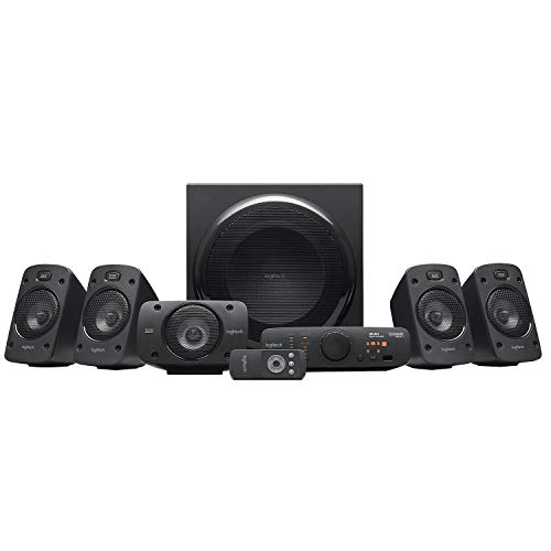 Logitech Z906 5.1 Sistema de Altavoces Sonido Envolvente THX, Certificado Dolby&DTS, 1000 W de Pico, Multi-Dispositivos, Entradas Audio Múltiples, Enchufe EU, PC/PS4/Xbox/TV/Móvil/Tablet Logitech Z906 5.1 Sistema de Altavoces Sonido Envolvente THX, Certificado Dolby&DTS, 1000 W de Pico, Multi-Dispositivos, Entradas Audio Múltiples, Enchufe EU, PC/PS4/Xbox/TV/Móvil/Tablet