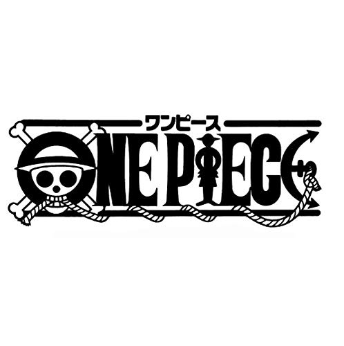 Logotipo De One Piece Con Una Etiqueta De Vinilo De Corte De Anclaje De Cuerda, Etiqueta De Pared Exclusiva De One Piece Logo Sea Fan, Decoración Del Hogar 117Cmx42Cm