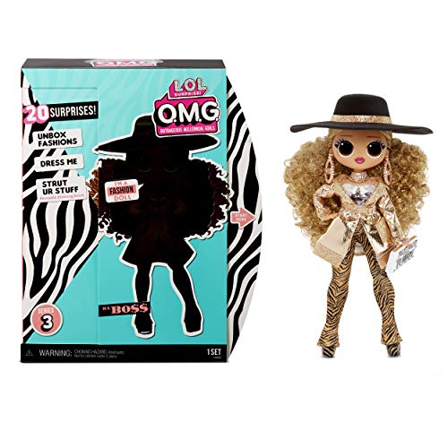 L.O.L. Surprise! Muñecas de Moda Coleccionables para Niñas - con 20 Sorpresas y Accesorios - Da Boss - O.M.G. Serie 3 L.O.L. Surprise! Muñecas de Moda Coleccionables para Niñas - con 20 Sorpresas y Accesorios - Da Boss - O.M.G. Serie 3