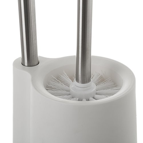 LOLAhome Portarrollos escobillero Blanco de Acero Inoxidable de 65x12x16 cm LOLAhome Portarrollos escobillero Blanco de Acero Inoxidable de 65x12x16 cm