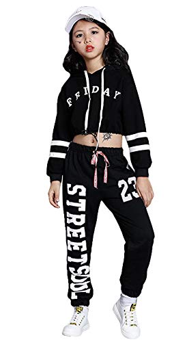 LOLANTA Traje de Baile de Jazz Moderno para niñas Traje de Baile Callejero para niños Traje de Baile Pop LOLANTA Traje de Baile de Jazz Moderno para niñas Traje de Baile Callejero para niños Traje de Baile Pop