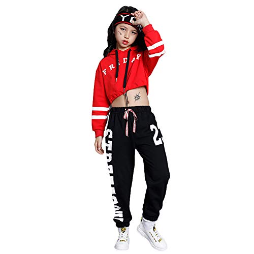 LOLANTA Traje de Baile de Jazz Moderno para niñas Traje de Baile Callejero para niños Traje de Baile Pop LOLANTA Traje de Baile de Jazz Moderno para niñas Traje de Baile Callejero para niños Traje de Baile Pop