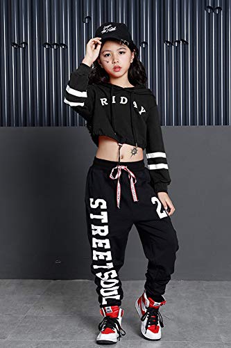 LOLANTA Traje de Baile de Jazz Moderno para niñas Traje de Baile Callejero para niños Traje de Baile Pop LOLANTA Traje de Baile de Jazz Moderno para niñas Traje de Baile Callejero para niños Traje de Baile Pop