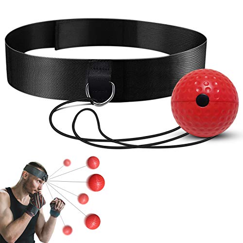 LONEA Balón de entrenamiento de boxeo, bola de entrenamiento reflectante, adecuado para adultos y niños, el mejor equipo de boxeo ojo-mano y fitness, bola de boxeo montada en la cabeza LONEA Balón de entrenamiento de boxeo, bola de entrenamiento reflectante, adecuado para adultos y niños, el mejor equipo de boxeo ojo-mano y fitness, bola de boxeo montada en la cabeza