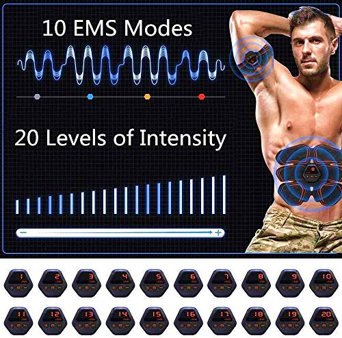 longeg Los músculos Abdominales del músculo estimulador Trainer EMS Abs aparatos de Ejercicios de Entrenamiento de Engranajes Electroestimulador tóner del Ejercicio en la Gimnasia casera