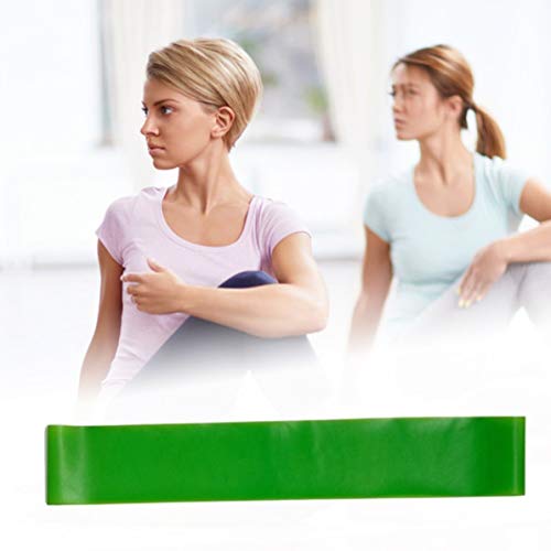 Longspeed Bandas de Goma de Resistencia al Yoga Equipos de Gimnasia para Interiores y Exteriores 0.35Mm-1.1Mm Pilates Sport Training Workout Bandas elásticas - Verde