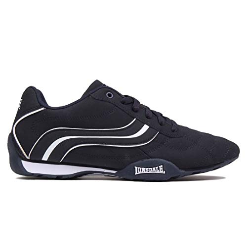 Lonsdale Hombre Camden Zapatos de deporte Navy/Blanco 41.5