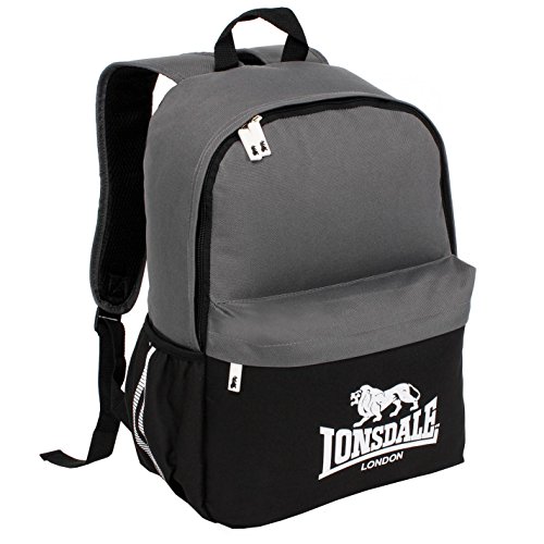 Lonsdale Hombre Mochila Con Bolsillo Frontal Grande Negro/Carbón talla única Lonsdale Hombre Mochila Con Bolsillo Frontal Grande Negro/Carbón talla única