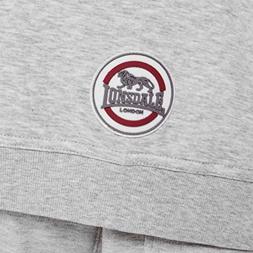 Lonsdale Hombre Sudadera con Capucha Sin Mangas De Box Gris Marga S