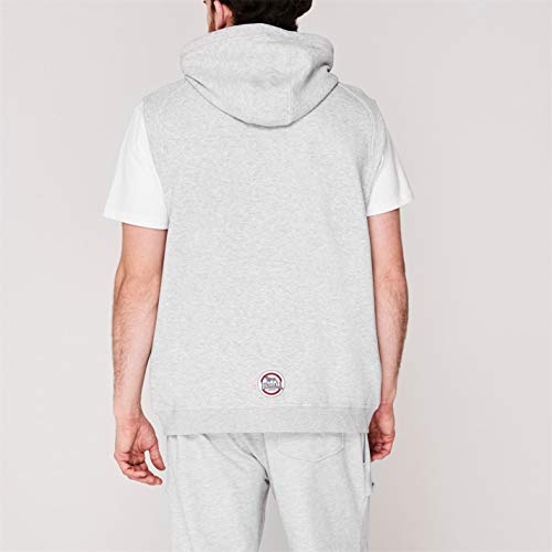 Lonsdale Hombre Sudadera con Capucha Sin Mangas De Box Gris Marga S