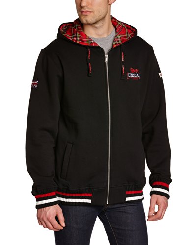 Lonsdale London Lancaster - Sudadera para hombre, Negro (Black), Medium (Talla del fabricante: Medium)