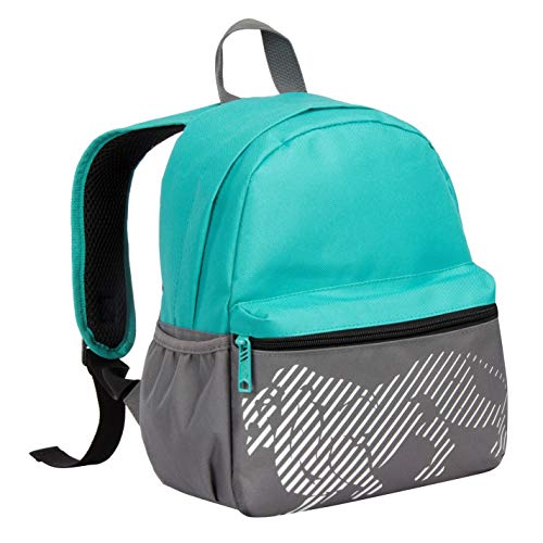 Lonsdale Mini mochila unisex con cremallera, carbón vegetal/verde azulado, talla única Lonsdale Mini mochila unisex con cremallera, carbón vegetal/verde azulado, talla única