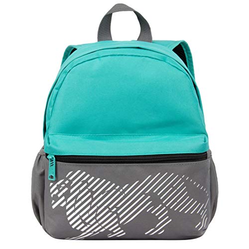 Lonsdale Mini mochila unisex con cremallera, carbón vegetal/verde azulado, talla única Lonsdale Mini mochila unisex con cremallera, carbón vegetal/verde azulado, talla única