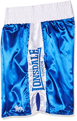 Lonsdale – Pantalón de Boxeo (Adultos Pro Azul Azul/Blanco Talla:Extra-Large