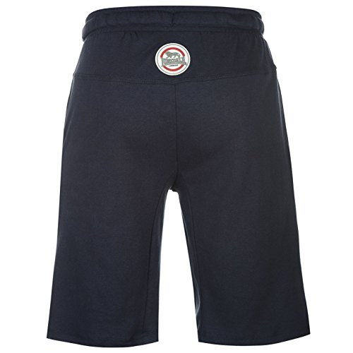 Lonsdale - Pantalones cortos de boxeo para hombre, pantalones deportivos azul marino S