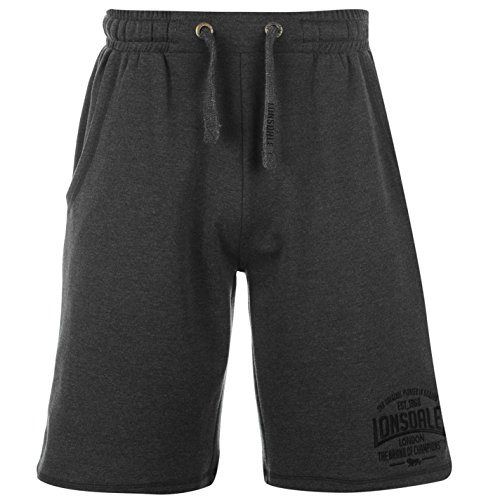 Lonsdale - Pantalones cortos ligeros, tipo bóxer, para hombre, Hombre, Carbón M, L