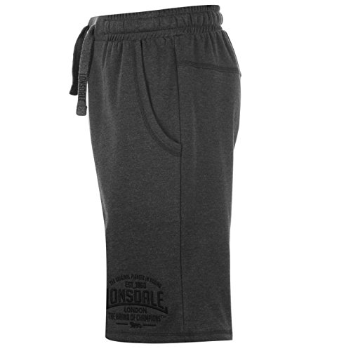Lonsdale - Pantalones cortos ligeros, tipo bóxer, para hombre, Hombre, Carbón M, M Lonsdale - Pantalones cortos ligeros, tipo bóxer, para hombre, Hombre, Carbón M, M