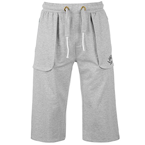 Lonsdale - Pantalones de boxeo para hombre gris XXL