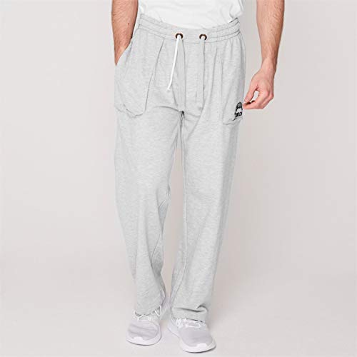 Lonsdale Pantalones de entrenamiento de boxeo para hombre, pantalones de deporte gris XXXL