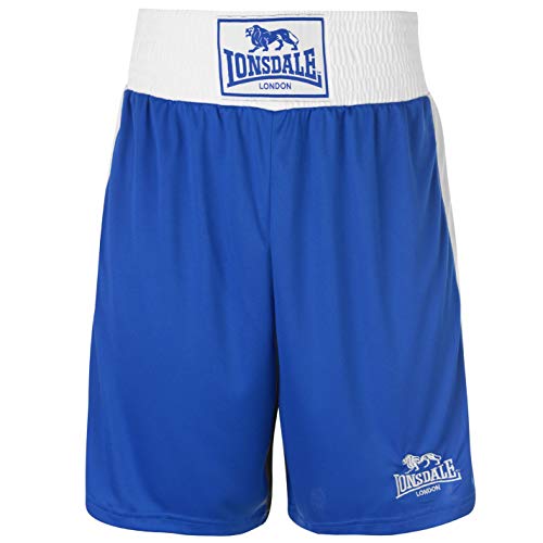 Lonsdale para Hombre Caja Corto Pantalones de boxeo de entrenamiento Sport Gimnasio Wear Azul multicolor large