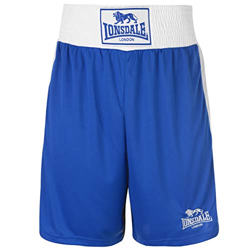 Lonsdale para Hombre Caja Corto Pantalones de boxeo de entrenamiento Sport Gimnasio Wear Azul multicolor large Lonsdale para Hombre Caja Corto Pantalones de boxeo de entrenamiento Sport Gimnasio Wear Azul multicolor large