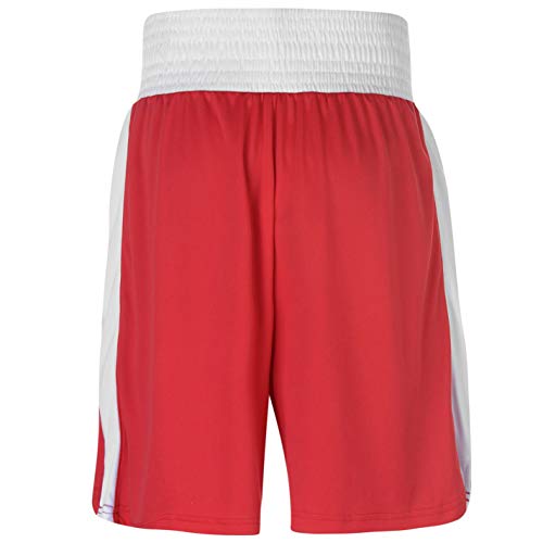 Lonsdale para Hombre Caja Corto Pantalones de boxeo de entrenamiento Sport Gimnasio Wear Rojo multicolor large