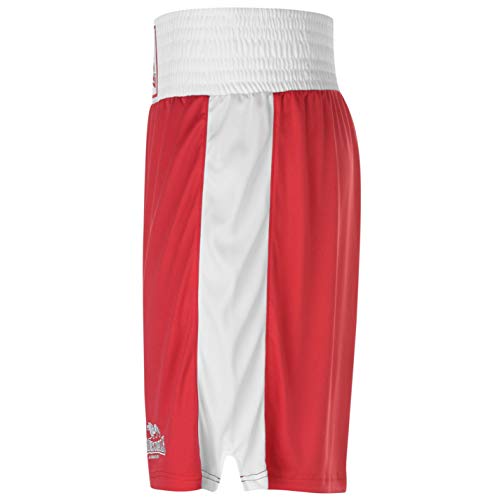 Lonsdale para Hombre Caja Corto Pantalones de boxeo de entrenamiento Sport Gimnasio Wear Rojo multicolor large