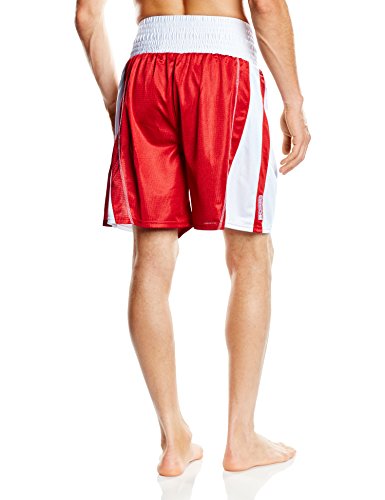 Lonsdale Performance, Calzonas de Boxeo para Hombre, Rojo (Red/White), S