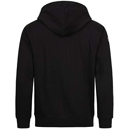 Lonsdale Sleeve Sudadera con Capucha, Negro, M para Hombre Lonsdale Sleeve Sudadera con Capucha, Negro, M para Hombre