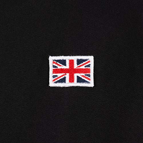 Lonsdale Sleeve Sudadera con Capucha, Negro, M para Hombre Lonsdale Sleeve Sudadera con Capucha, Negro, M para Hombre