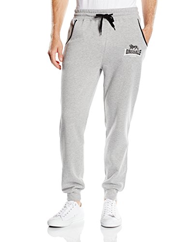 Lonsdale Two Tones Pantalones de Deporte, Gris, M para Hombre