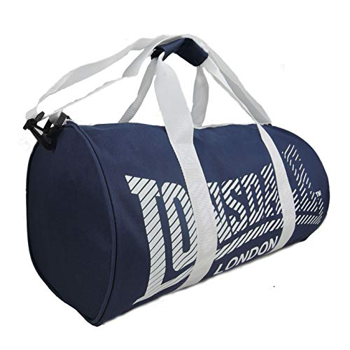 Lonsdale Unisex Barrel Bolsa De Viaje Azul Marino/Blanco Talla única