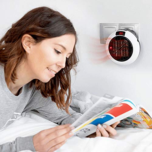 Lood Mini calefactor portátil, calefactor para el hogar, enchufe, pequeño calefactor con mando a distancia, para oficina, dormitorio Lood Mini calefactor portátil, calefactor para el hogar, enchufe, pequeño calefactor con mando a distancia, para oficina, dormitorio