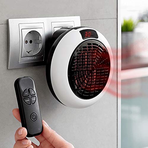 Lood Mini calefactor portátil, calefactor para el hogar, enchufe, pequeño calefactor con mando a distancia, para oficina, dormitorio Lood Mini calefactor portátil, calefactor para el hogar, enchufe, pequeño calefactor con mando a distancia, para oficina, dormitorio