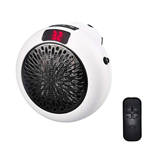 Lood Mini calefactor portátil, calefactor para el hogar, enchufe, pequeño calefactor con mando a distancia, para oficina, dormitorio Lood Mini calefactor portátil, calefactor para el hogar, enchufe, pequeño calefactor con mando a distancia, para oficina, dormitorio