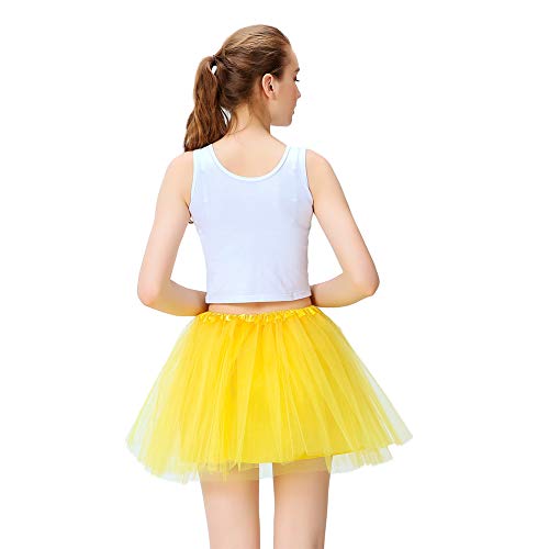 LOOHAOC Tutu Falda de Mujer Falda de Tul 50's Short Ballet 4 Capas Accesorios Falda Tul Princesa de Vestimenta de Baile Niñas para Vestirse Disfraces Danza LOOHAOC Tutu Falda de Mujer Falda de Tul 50's Short Ballet 4 Capas Accesorios Falda Tul Princesa de Vestimenta de Baile Niñas para Vestirse Disfraces Danza