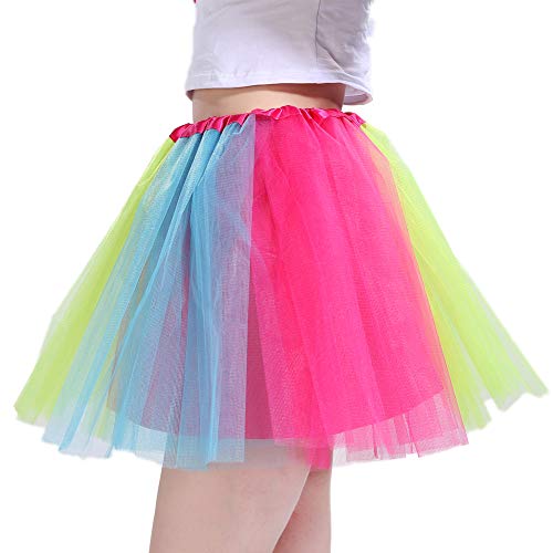LOOHAOC Tutu Falda de Mujer Falda de Tul 50's Short Ballet 4 Capas Accesorios Falda Tul Princesa de Vestimenta de Baile Niñas para Vestirse Disfraces Danza LOOHAOC Tutu Falda de Mujer Falda de Tul 50's Short Ballet 4 Capas Accesorios Falda Tul Princesa de Vestimenta de Baile Niñas para Vestirse Disfraces Danza