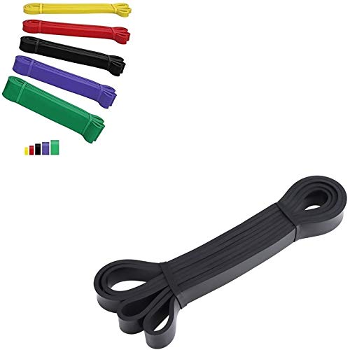 Loop Power Band - Banda elástica para entrenamiento de fitness, resistencia Cross Training funcional (negro (21 mm) 11-30 kg)