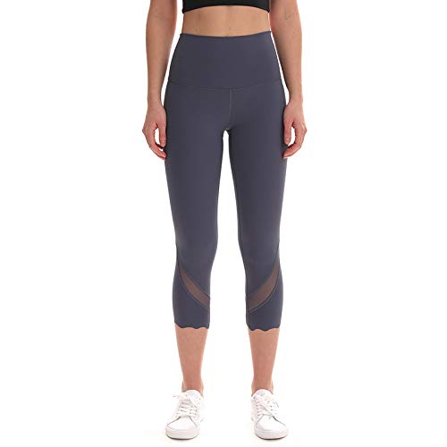 Loopo Salsa Leggings de yoga para mujer,Control de barriga Leggings de gimnasio Pantalones de correr de cintura alta Medias de entrenamiento deportivo Mujer casual 12 / 2XL morada