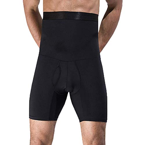 LOPP Pantalones de Fajas adelgazantes para Hombres Ropa Interior de Control de Barriga Calzoncillos de Cintura Alta Pantalones Cortos de compresión, ShaperHombres Shaper para Caballeros (Negro, XXL)