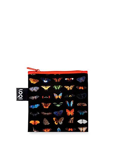 LOQI National Geographic Butterflies And Moths Bag, Negro Y Multicolor (NG.BM)