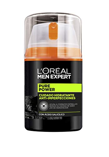 L'Oréal Men Expert - Pack con Crema hidratante Pure Power 50 ml y Limpiador Pure Charcoal 100 ml