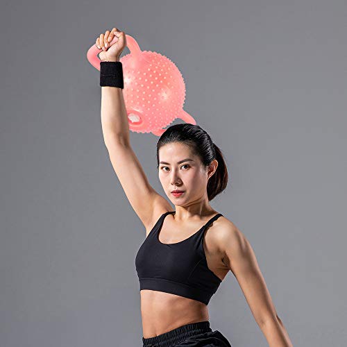 LOREMYI Kettle Bell peso ajustable KettlebellYoga Fitness Deportes Equipos Pilates Masaje Shaping Masaje Doble Manija Mujeres Inyección Tanque de Agua Pote Portátil Sentadillas (Rosa)