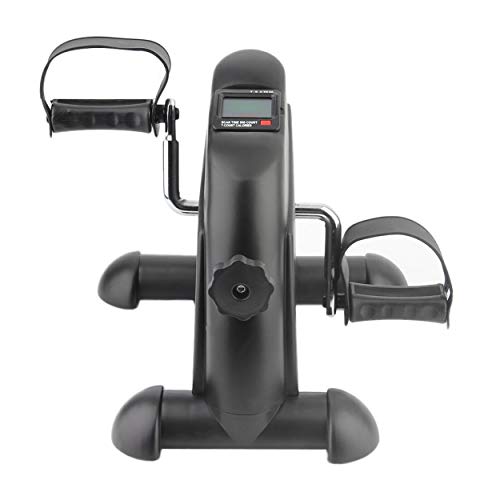 Lorenlli Mini Entrenador Ejercitador Ciclismo Fitness Equippemnt Pedal Bicicleta estática Interior silencioso Paso a Paso con Pantalla LCD