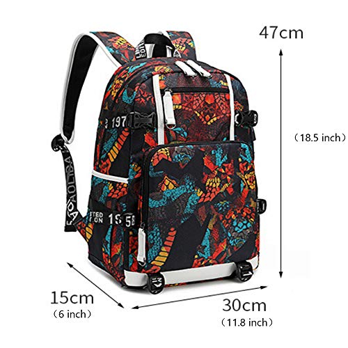 Lorh's store Jugador de Baloncesto Estrella Michael Jordan Mochila multifunción Estudiante de Viaje Mochila para fanáticos para Hombres Mujeres (Estilo 5)