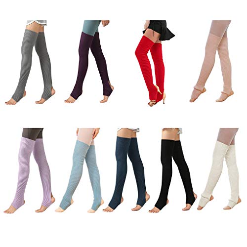 Lorsoul 1 Par Mujeres Niñas Calentadores de la Pierna Calcetines Largos sin Base de Calcetines de Invierno de Baile de otoño Medias Ballet Yoga Lorsoul 1 Par Mujeres Niñas Calentadores de la Pierna Calcetines Largos sin Base de Calcetines de Invierno de Baile de otoño Medias Ballet Yoga