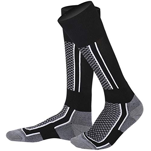 LORYLOLY calcetines de esquí para hombres mujeres niños niñas, Calcetines térmicos de invierno unisex largos para adultos y niños, Calcetines gruesos de nieve cálida para patinaje Esquí Snowboard