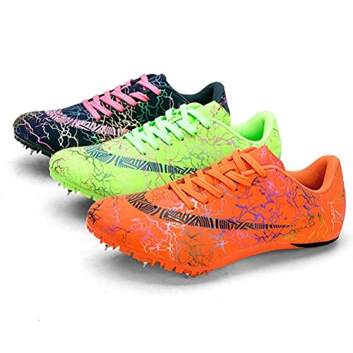 Los Hombres De Pista Y Campo Zapatos Unisex, Correr Espigas De Calzado Transpirable Zapatos Junior Sprint Spikes Salto De Longitud Hijos Adultos Competencia Zapatilla De Deporte,Green&Brown,36 Los Hombres De Pista Y Campo Zapatos Unisex, Correr Espigas De Calzado Transpirable Zapatos Junior Sprint Spikes Salto De Longitud Hijos Adultos Competencia Zapatilla De Deporte,Green&Brown,36