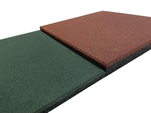 Loseta de Caucho para Gimnasio | Suelo para Crossfit | Pavimento de Caucho para Halterofilia | Loseta de Entrenamiento Profesional | Medida 50 x 50 x 4 cm (32 losetas (8 m²), Verde) Loseta de Caucho para Gimnasio | Suelo para Crossfit | Pavimento de Caucho para Halterofilia | Loseta de Entrenamiento Profesional | Medida 50 x 50 x 4 cm (32 losetas (8 m²), Verde)